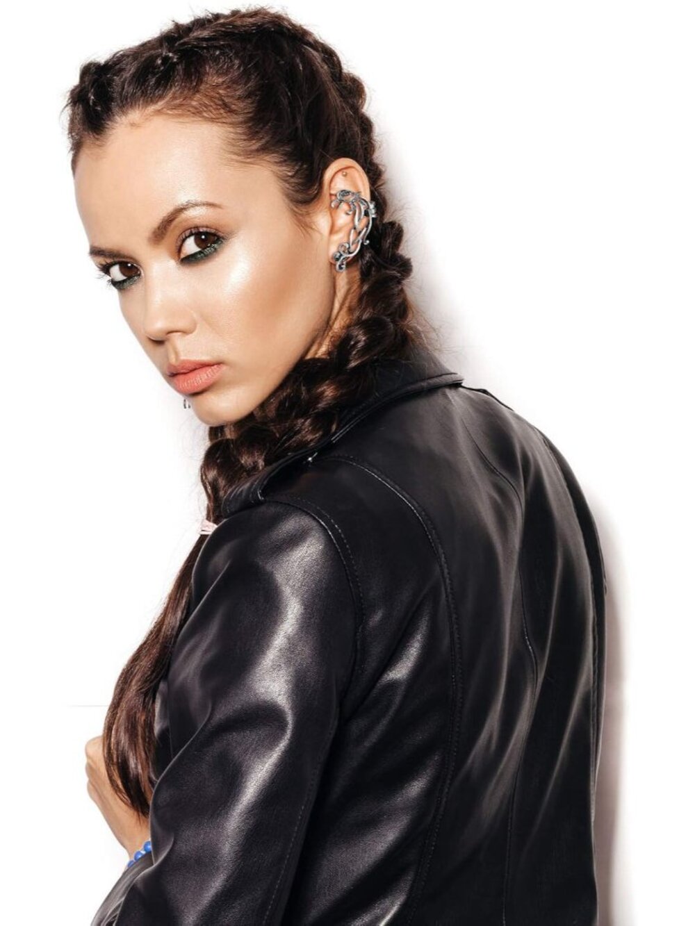 8 Pcs Punk Earrings Dragon Ear Cuff Vintage Retro Snake Bat Crow Ear Climber Ear - Picture 6 of 7